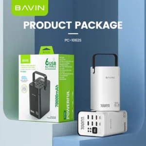 BAVIN PC-1062S 70000mAh Power Bank – Ultra-High Capacity & Multi-Port Fast Charging