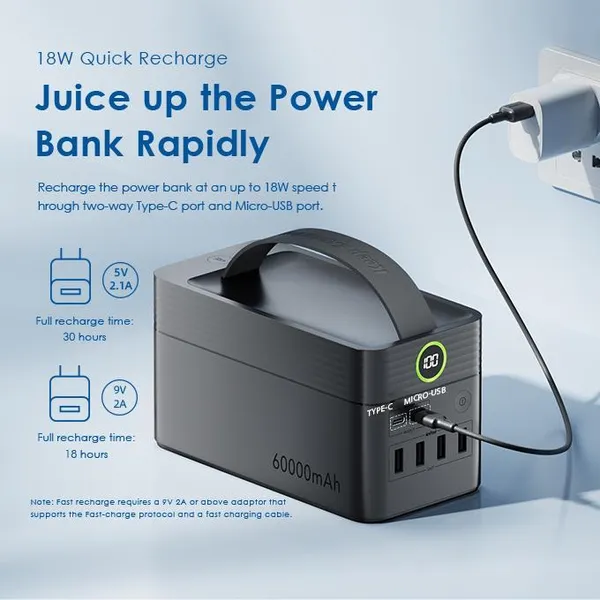 oraimo PowerBox 60000mAh 22.5W Power Bank - Image 7