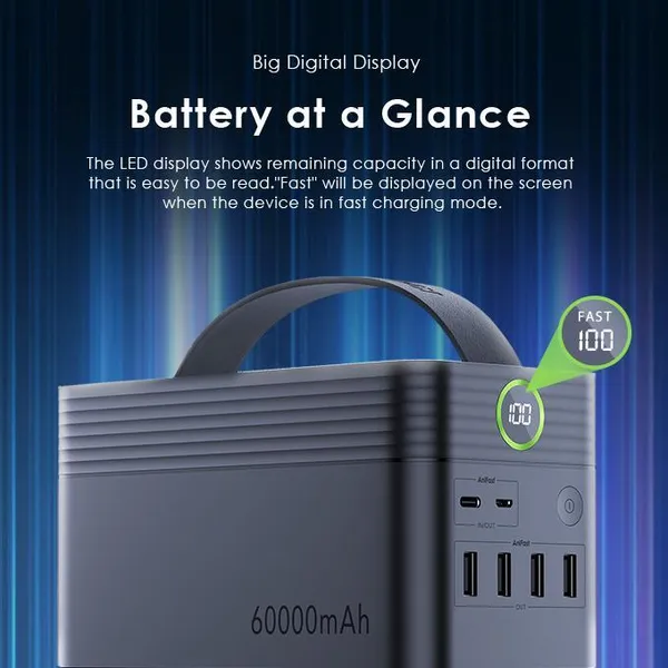 oraimo PowerBox 60000mAh 22.5W Power Bank - Image 6